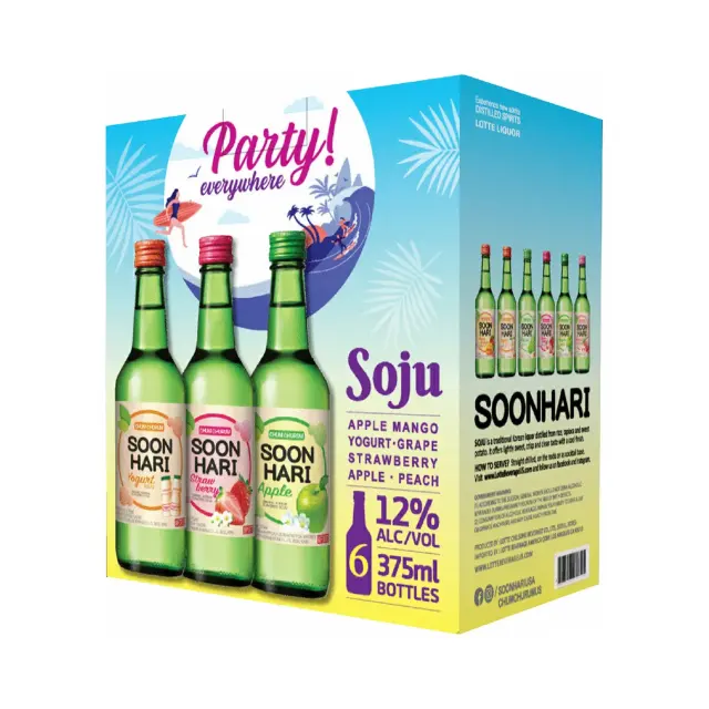 Soon Hari Soju Variety Pack 6 Pack at CBC Liquors, Westford, Westford MA