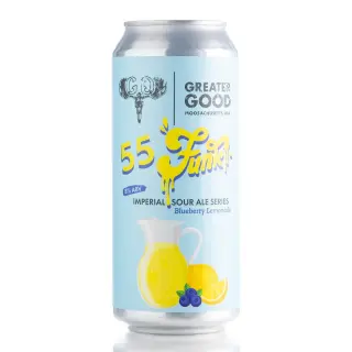 Greater Good Blueberry Lemonade Sour Beer, 4 Pack
