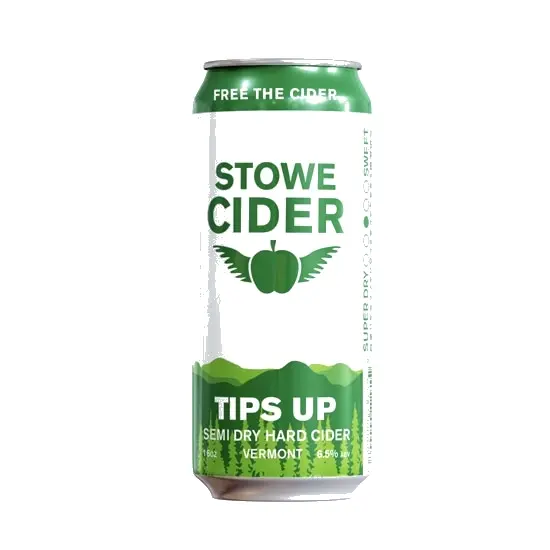 Stowe Cider Tips Up 4 Pack at CBC Liquors, Westford, Westford MA