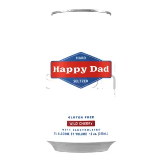Happy Dad Wild Cherry Seltzers, 6 Pack