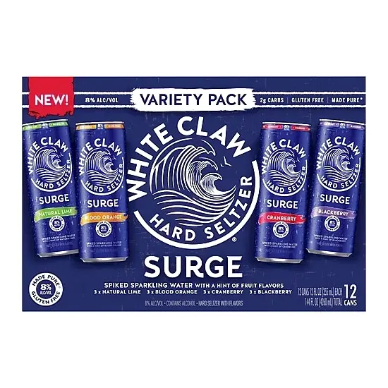 White Claw Surge Variety Pack 12 Pack at CBC Liquors, Westford, Westford MA