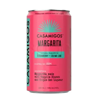 Casamigos Strawberry Margarita Ready-To-Drink, 4 Pack