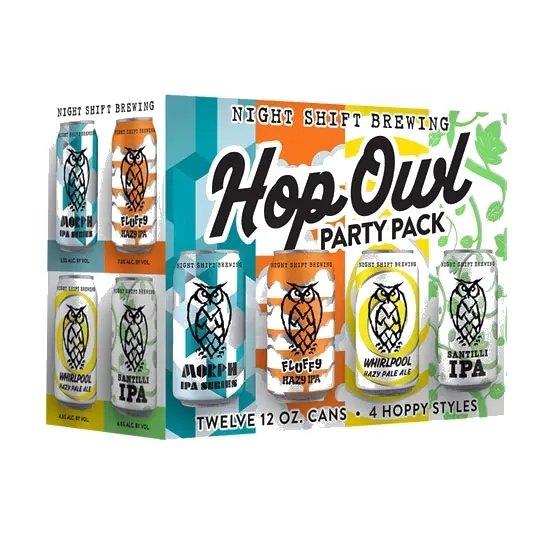 Night Shift Hop Owl Variety Pack 12 Pack at CBC Liquors, Westford, Westford MA