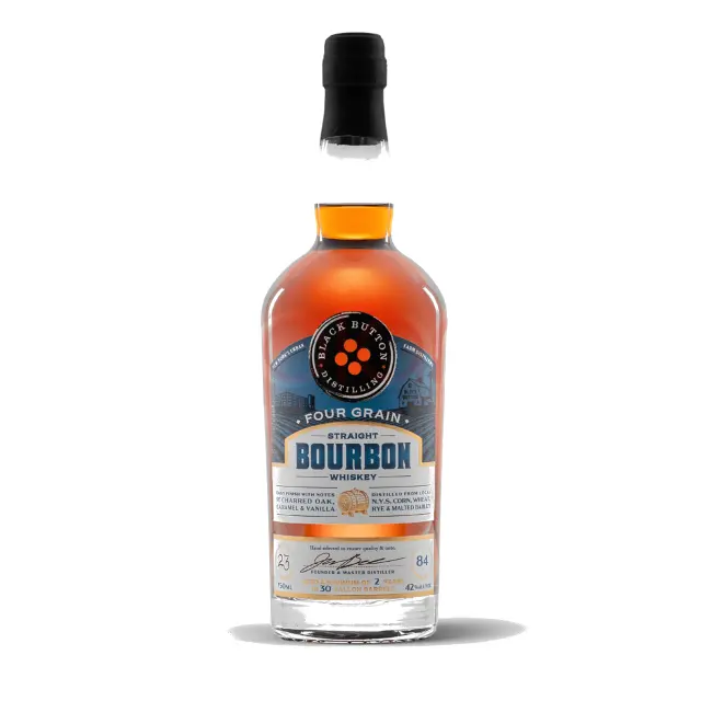Black Button Four Grain Bourbon 750 ML at CBC Liquors, Westford, Westford MA