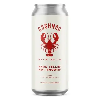 Cushnoc Hard Tellin Not Knowing Lager, 4 Pack