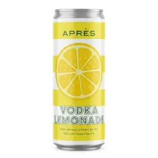 Apres Vodka Lemonade Seltzers, 4 Pack
