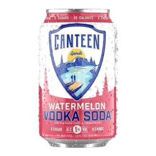 Canteen Watermelon Vodka Soda Seltzers, 12 OZ