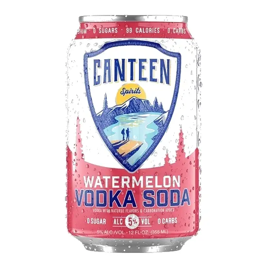 Canteen Watermelon Vodka Soda 4 Pack at CBC Liquors, Westford, Westford MA