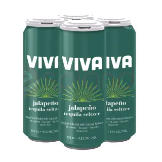 Viva Jalapeno Tequila Seltzer, 4 Pack