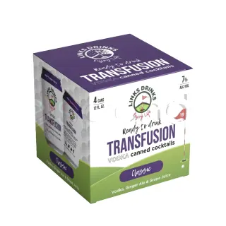 Links Drinks Transfusion Grape Ready-To-Drink, 4 Pack