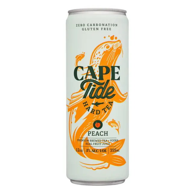 Cape Tide Peach Vodka Tea 12 OZ at CBC Liquors, Westford, Westford MA