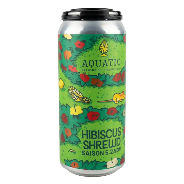 Aquatic Hibiscus Shrewd Saison 16 OZ at CBC Liquors, Westford, Westford MA
