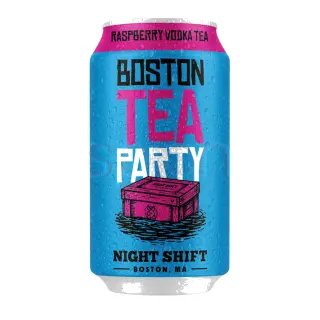 Night Shift Raspberry Vodka Tea Seltzers, 4 Pack