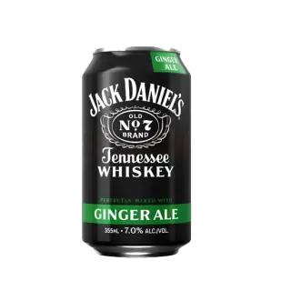 Jack Daniels Ginger Ale Liquers, 12 OZ
