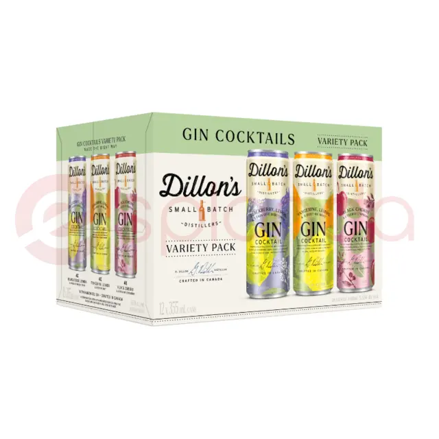 Dillons Black Cherry Gin Cocktail 12 OZ at CBC Liquors, Westford, Westford MA