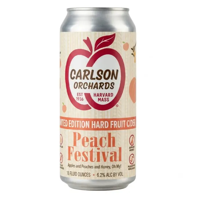 Carlson Orchards Peach Festival 16 OZ at CBC Liquors, Westford, Westford MA