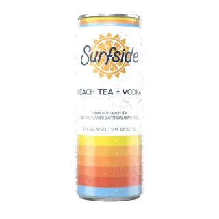 Surfside Peach Tea Vodka Ready-To-Drink, 4 Pack